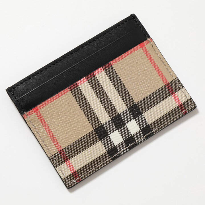 バーバリー ビンテージチェックカードケース 掃く 
