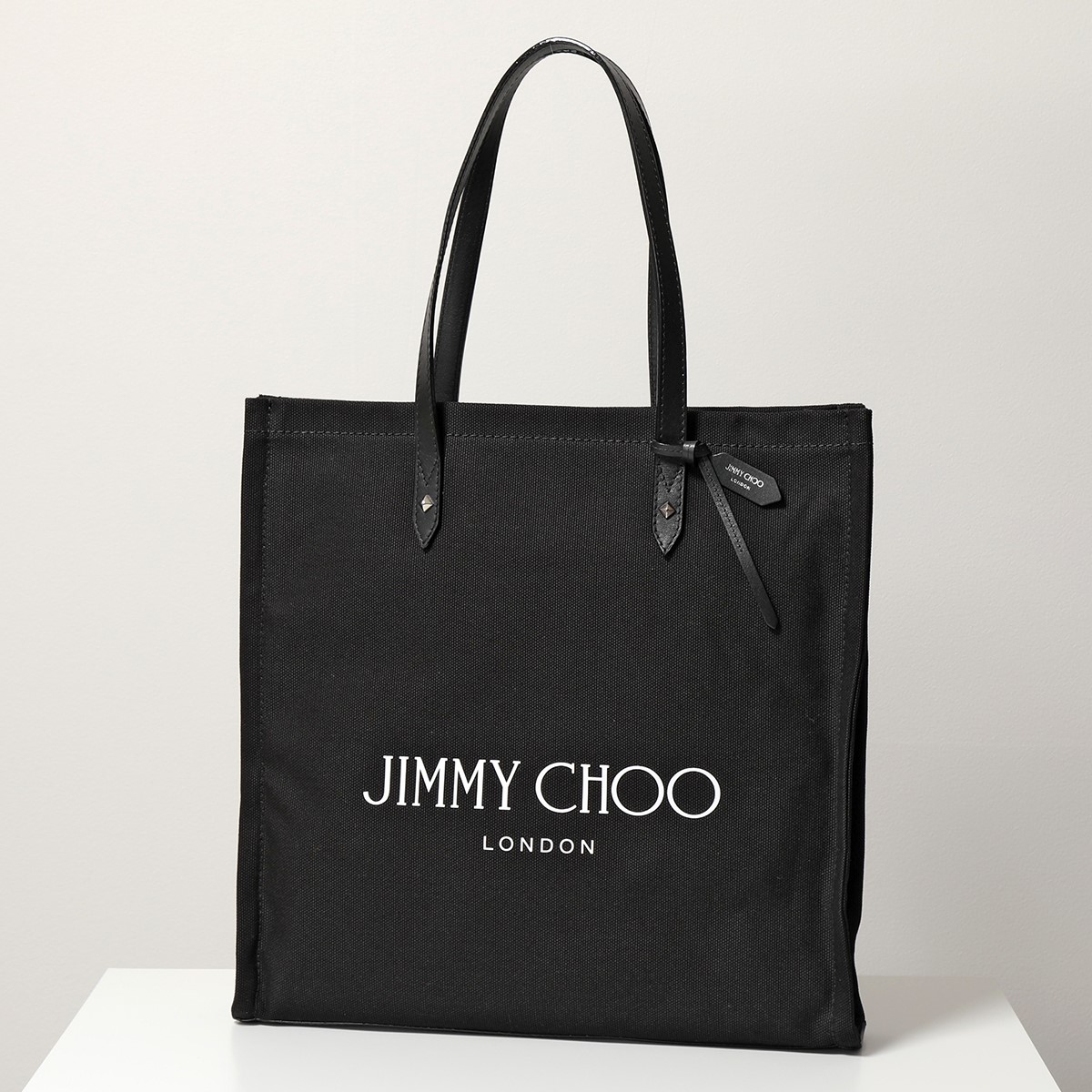 Jimmy Choo ジミーチュウ トートバッグ LOGO TOTE FFQ メンズ キャンバス ショッピングバッグ 鞄 BLACK/BLACK |  インポートセレクト musee
