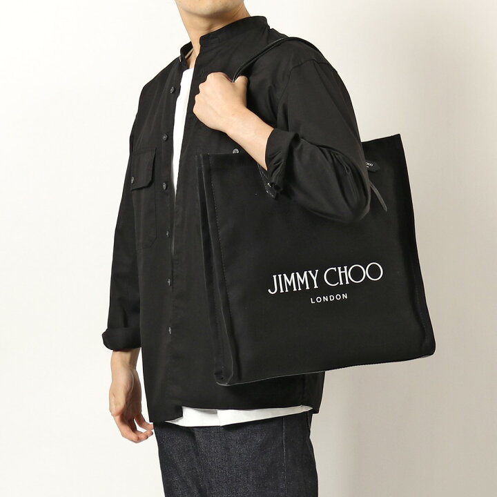 楽天市場 Jimmy Choo ジミーチュウ トートバッグ Logo Tote Ffq メンズ キャンバス ショッピングバッグ 鞄 Black Black インポートセレクト Musee