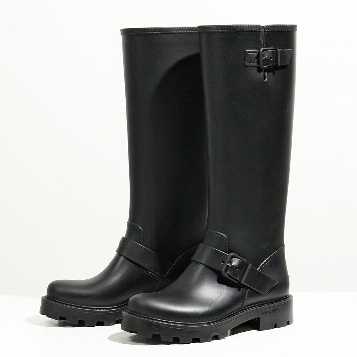 楽天市場】Jimmy Choo ジミーチュウ レインブーツ YAEL FLAT TALL ZPX 