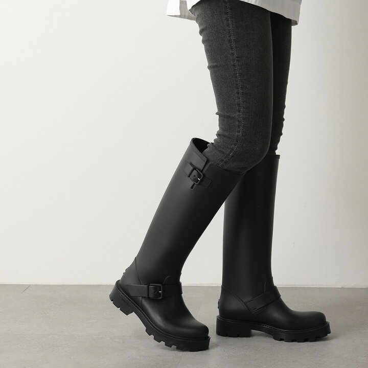 ジミーチュウ レインブーツ サイズ36 YAEL FLAT ZPX ラバー 長靴 