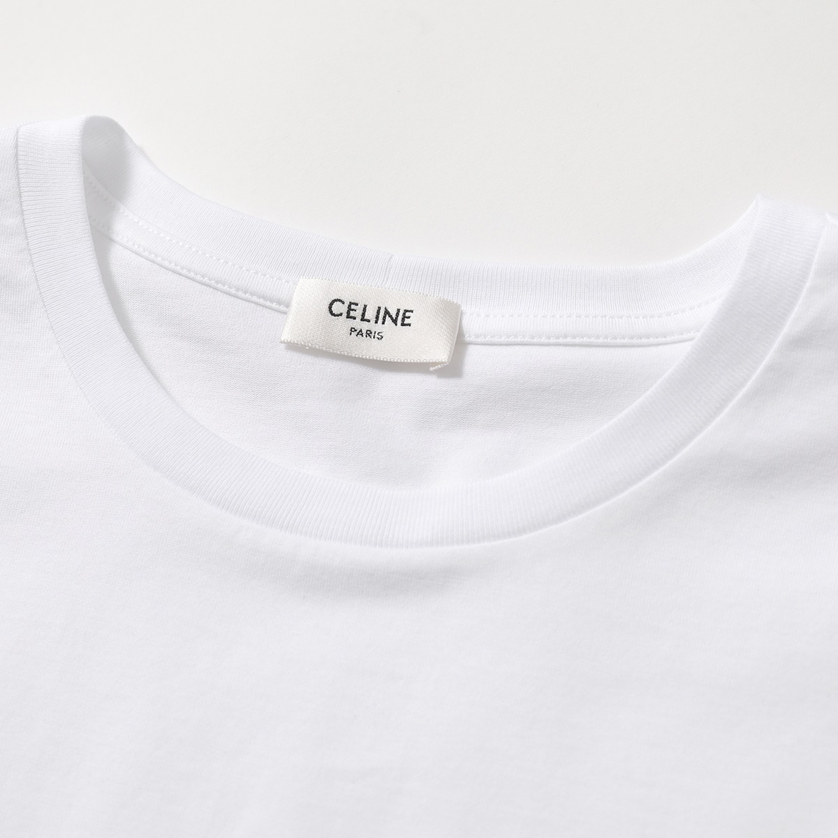 CELINE セリーヌ 2X308916G.01OB ロゴT 半袖 Tシャツ カットソー ホワイト メンズ | インポートセレクト musee