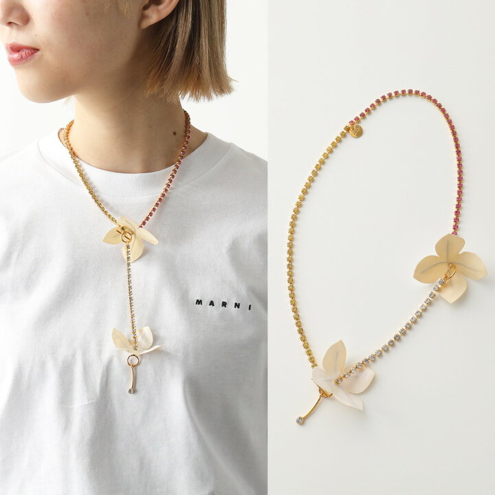 楽天市場】MARNI マルニ ネックレス FLORA COMV0303A0 T2000 