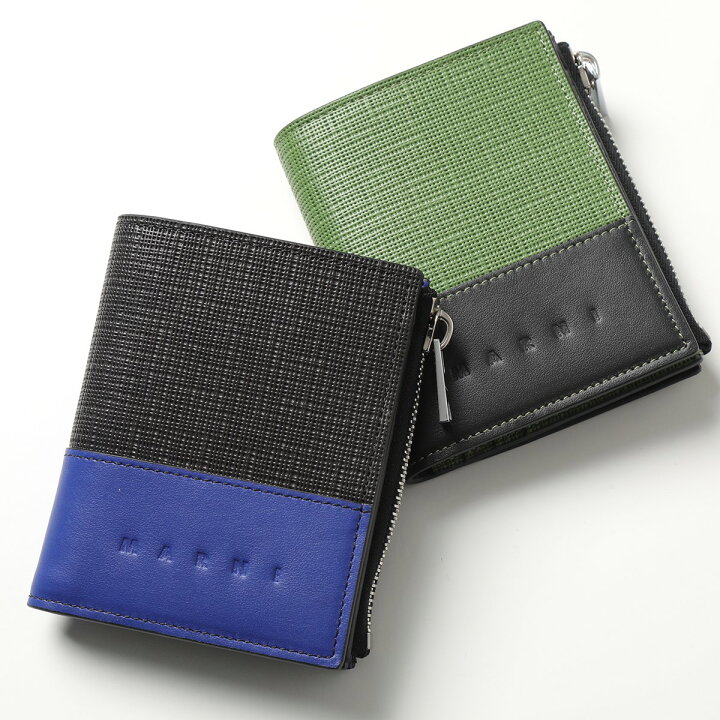 楽天市場】MARNI マルニ 二つ折り財布 PFMI0032Q0 P3727 メンズ バイ  
