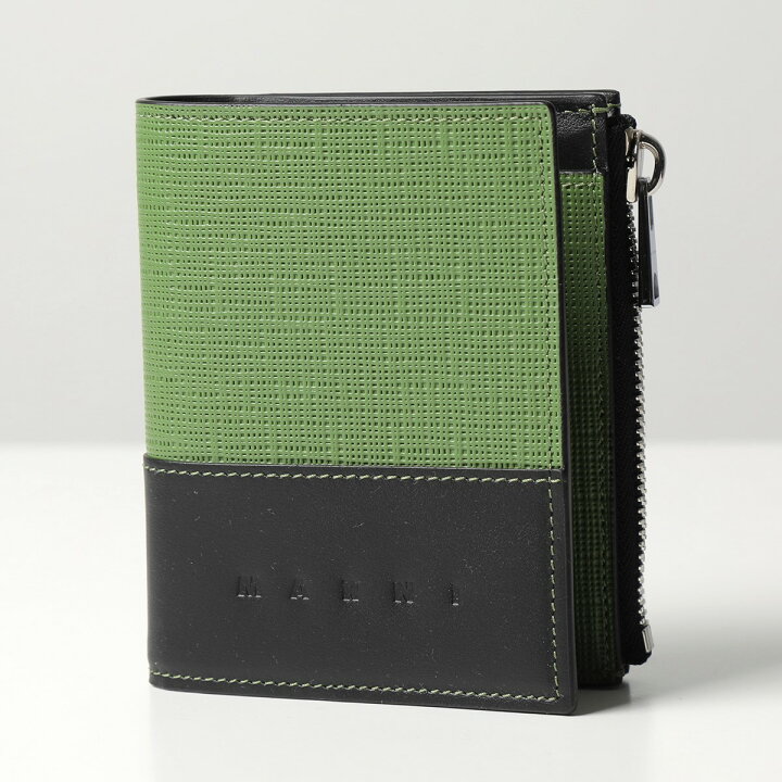 楽天市場】MARNI マルニ 二つ折り財布 PFMI0032Q0 P3727 メンズ バイ  