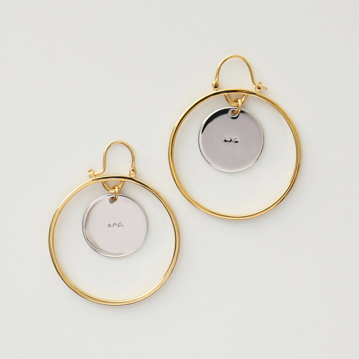 楽天市場】APC A.P.C. アーペーセー フープピアス boucles d oreille 