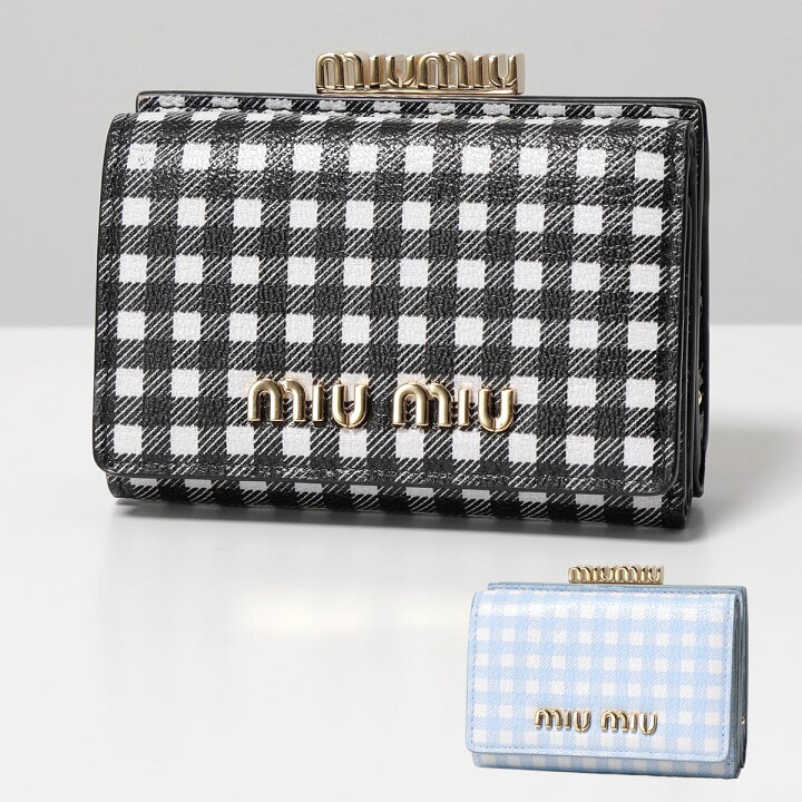 楽天市場】MIUMIU ミュウミュウ ミニ財布 MADRAS マドラス 5ME005 54V  