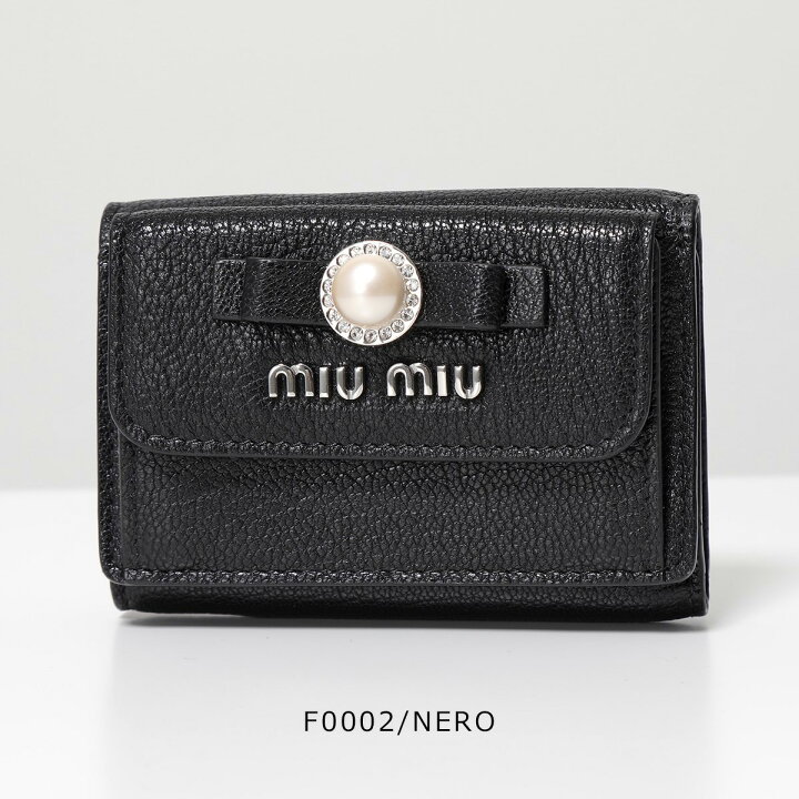 楽天市場】MIUMIU ミュウミュウ 三つ折り財布 MADRAS マドラス 