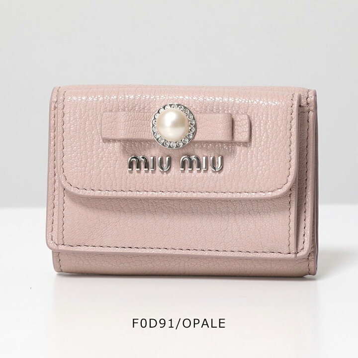 楽天市場】MIUMIU ミュウミュウ 三つ折り財布 MADRAS マドラス 5MH021  
