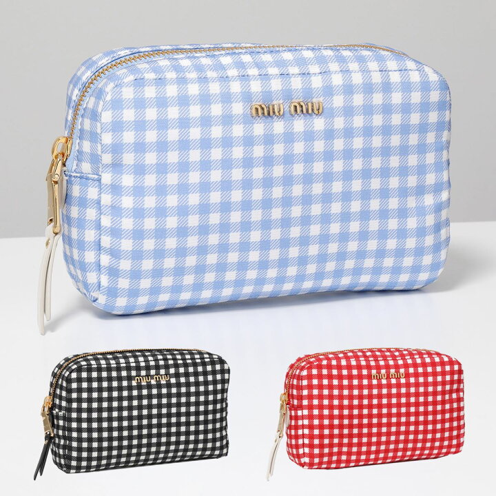 楽天市場】MIUMIU ミュウミュウ ポーチ FAILLE ファイユ 5ND458 2B4L  