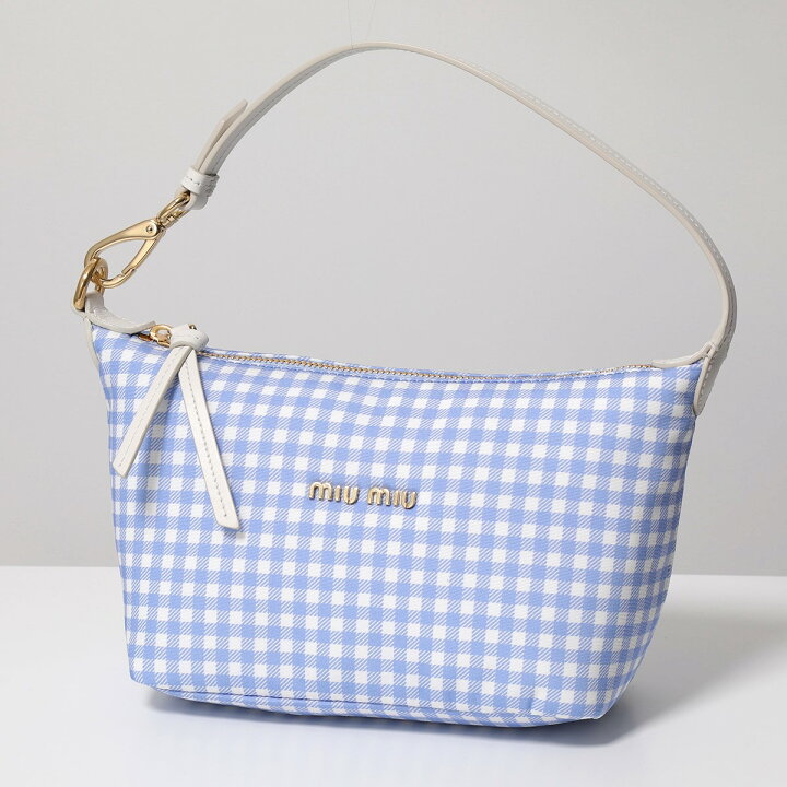 楽天市場】ミュウミュウ MIU MIU ギンガムチェック ハンドバッグ  