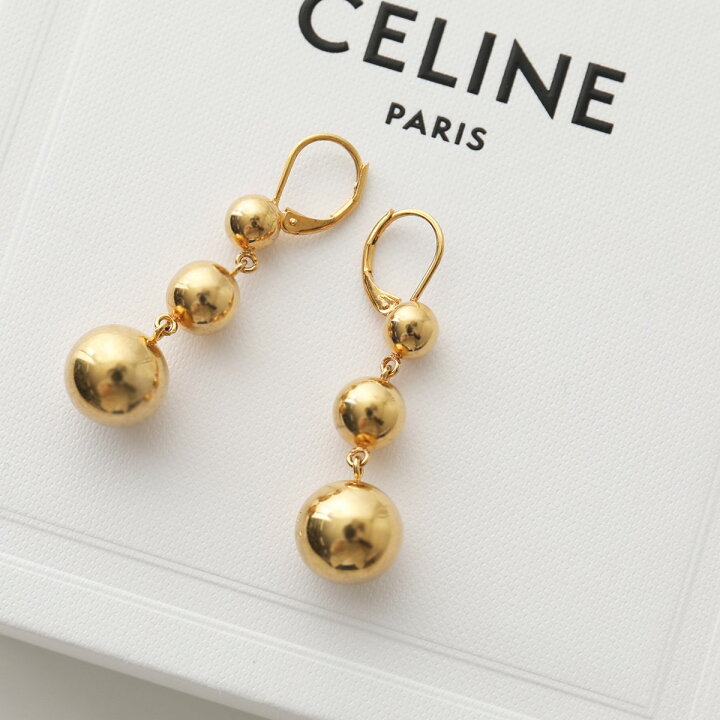 楽天市場】CELINE セリーヌ ピアス Straight Earrings 46N846BRA.35OR  