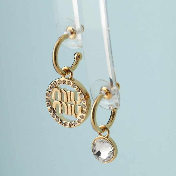 楽天市場】MIUMIU ミュウミュウ フープピアス 5JO796 2F4O レディース  