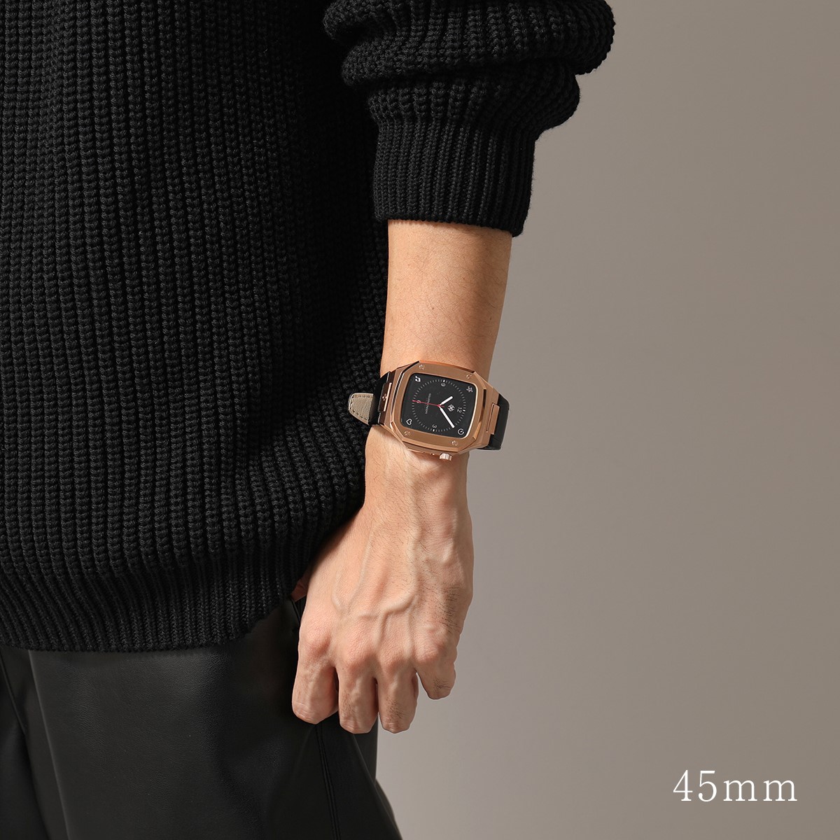 GOLDEN　CONCEPT　ゴールデンコンセプト　レザーベルト　アップルウォッチケース　CL45　Apple　Watch　ステンレススチール　Series　CL41　メンズ　カラー2色