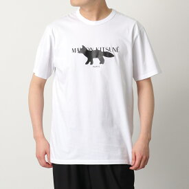 MAISON KITSUNE メゾンキツネ 半袖 Tシャツ FOX STAMP CLASSIC TEE-SHIRT IM00153KJ0008 メンズ カットソー クルーネック ロゴT White