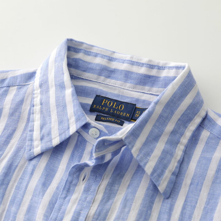 楽天市場 Polo Ralph Lauren ポロ ラルフローレン シャツ レディース 長袖 オックスフォードシャツ ボタンダウン リネン 麻 ポニー 刺繍 ストライプ カラー2色 インポートセレクト Musee
