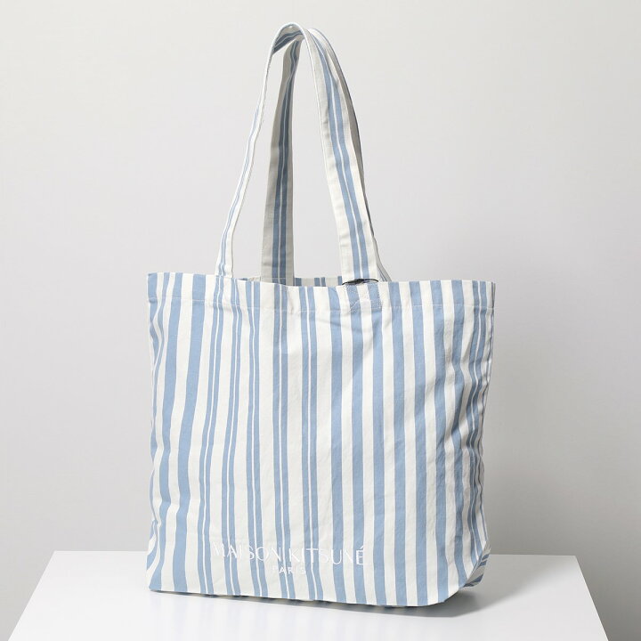 楽天市場】MAISON KITSUNE メゾンキツネ トートバッグ STRIPED CLASSIC  
