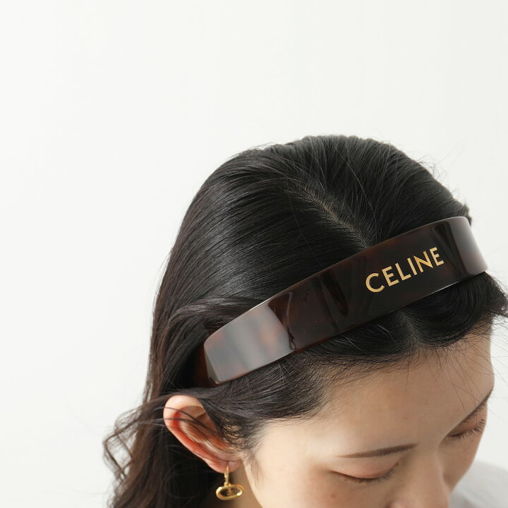 楽天市場】CELINE セリーヌ カチューシャ 46Y376CEA.19LG レディース  