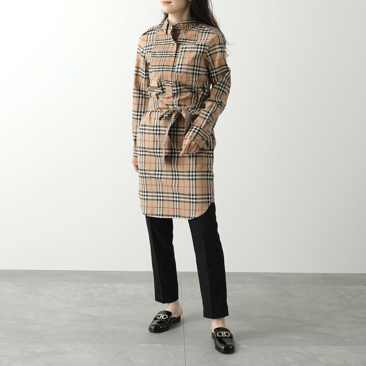 楽天市場】BURBERRY バーバリー シャツワンピース 8029535 レディース 