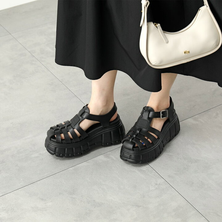 Miu Miu フラットフォーム サンダル 通販 - FARFETCH｜サンダル 