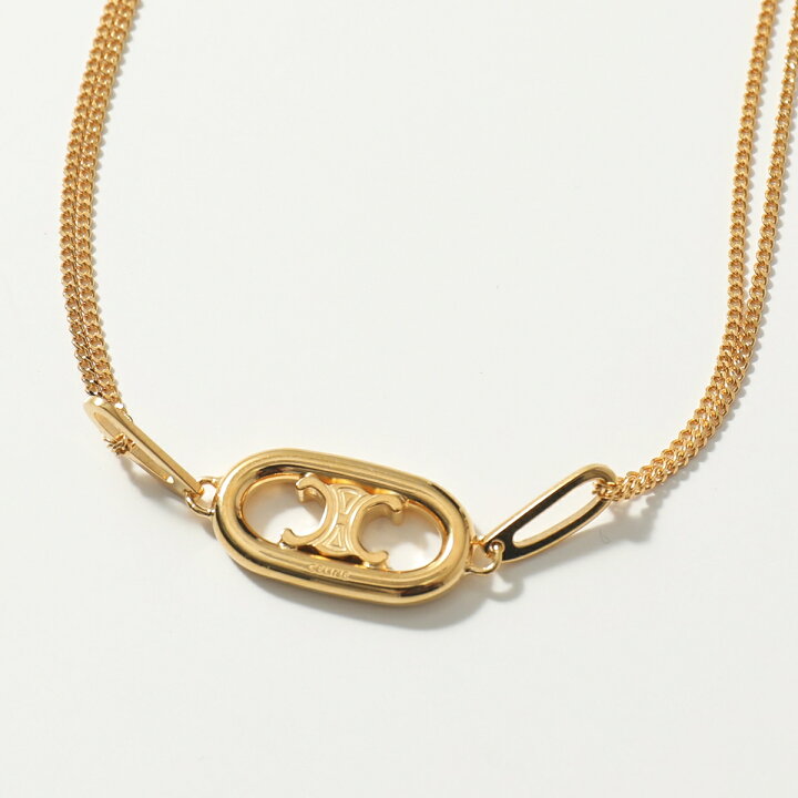 楽天市場】CELINE セリーヌ 46S896BRA.35OR Necklace Triomphe 