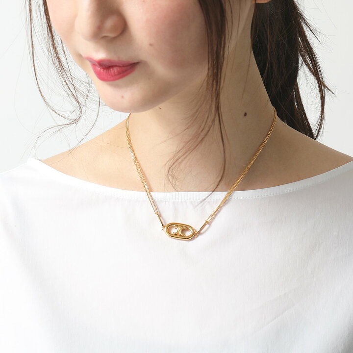 CELINE トリプルン ネックレス ゴールド ブラス - ネックレス 