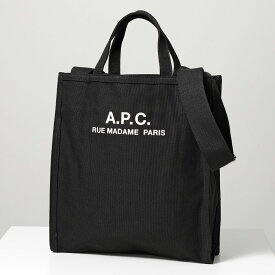 APC A.P.C. アーペーセー トートバッグ cabas recuperation CODBM H61318 メンズ キャンバス ロゴ ショッピングバッグ ショルダーバッグ 鞄 LZZ/NOIR