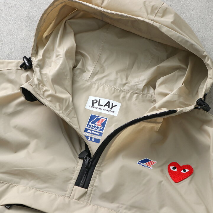楽天市場】 PLAY COMME des GARCONS × K-WAY プレイ コムデギャルソン 