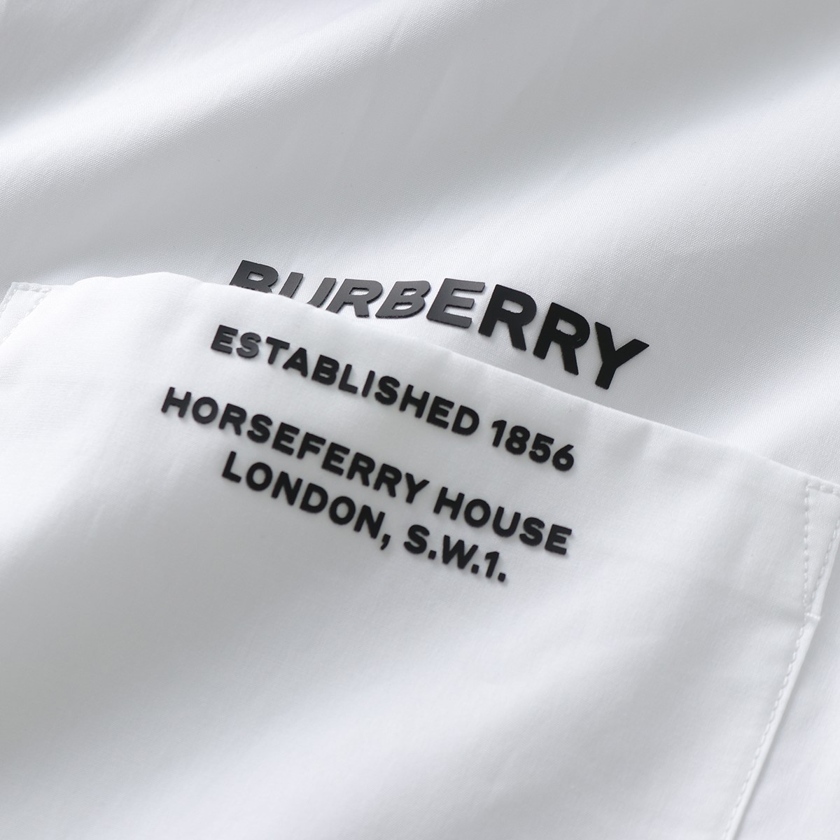 BURBERRY バーバリー シャツ 8050263 メンズ 長袖 コットン ストレッチ ホースフェリー プリント A1464/WHITE |  インポートセレクト musee