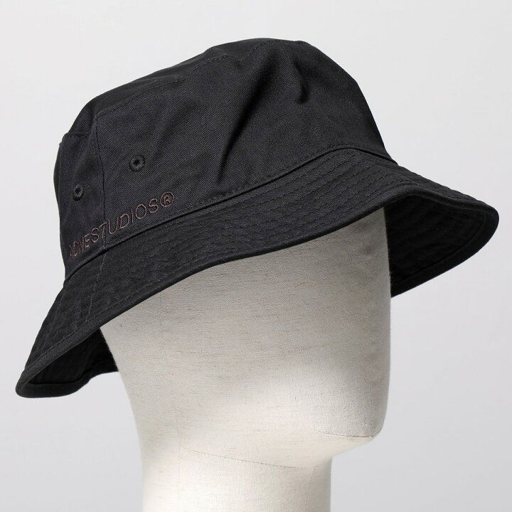 楽天市場】Acne Studios アクネストゥディオズ ツイルバケットハット C40223 FN-UX-HATS000149 メンズ コットン ロゴ刺繍  帽子 Black : インポートセレクト musee