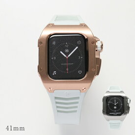 GOLDEN CONCEPT ゴールデンコンセプト Apple Watch Series 7 8 9 アップルウォッチケース RST41 メンズ チタン ラバーストラップ Rose-Gold-Titanium