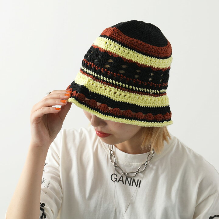 楽天市場】GANNI ガニー バケットハット A4223 5790 レディース