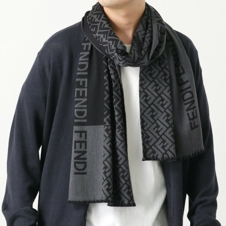 楽天市場】FENDI フェンディ マフラー FXS124 AIKN メンズ レディース 
