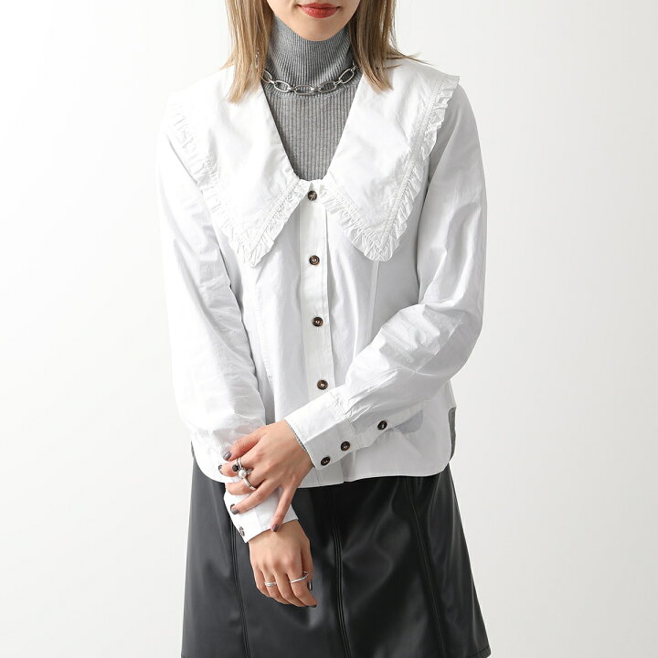 楽天市場】GANNI ガニー シャツ ブラウス F5778 6099 レディース 長袖 