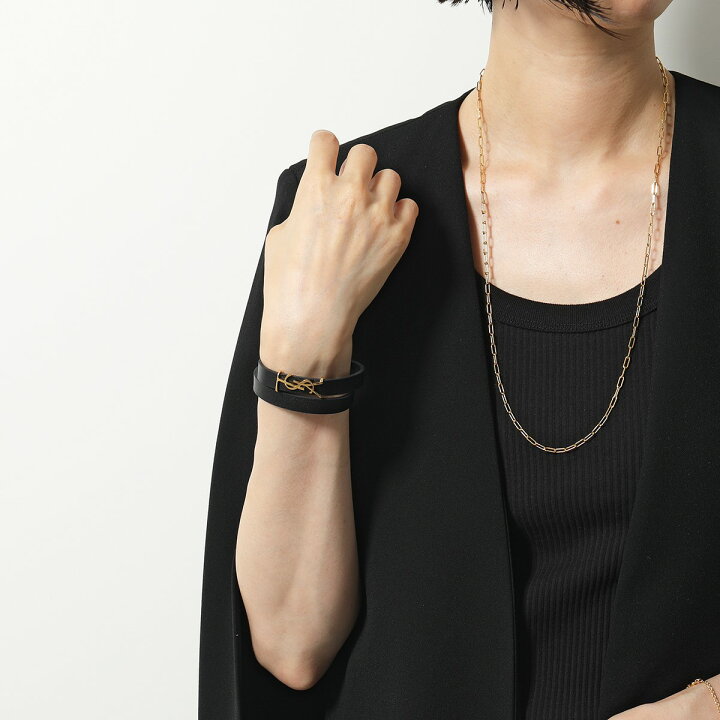 楽天市場】SAINT LAURENT サンローラン ダブルラップブレスレット 