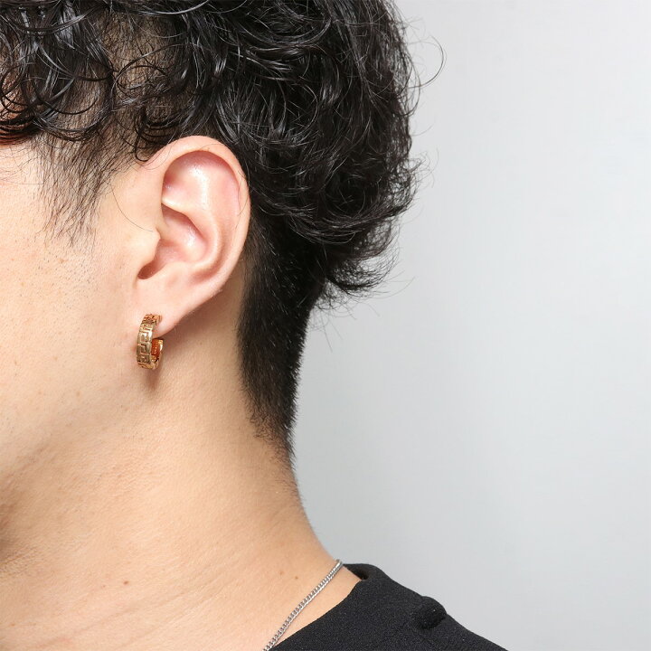 楽天市場】VERSACE ヴェルサーチ ピアス DG28199 DJMT メンズ グレカ  