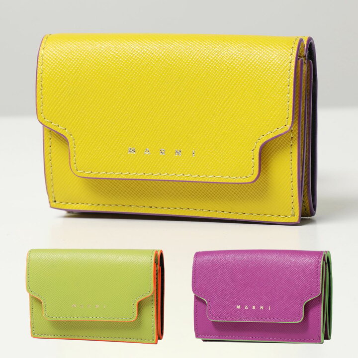 楽天市場】MARNI マルニ 三つ折り財布 PFMOW02U07 LV520 レディース 