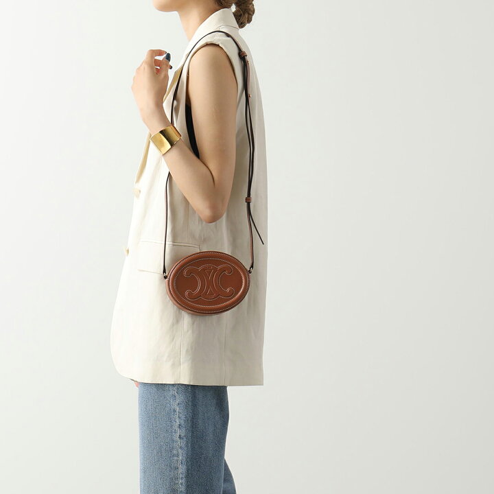 楽天市場】CELINE セリーヌ ショルダーバッグ OVAL PURSE オーバル  