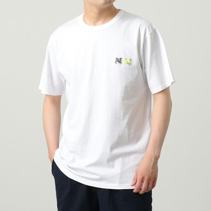 楽天市場】MAISON KITSUNE メゾンキツネ Tシャツ IU00122KJ0008 DOUBLE 
