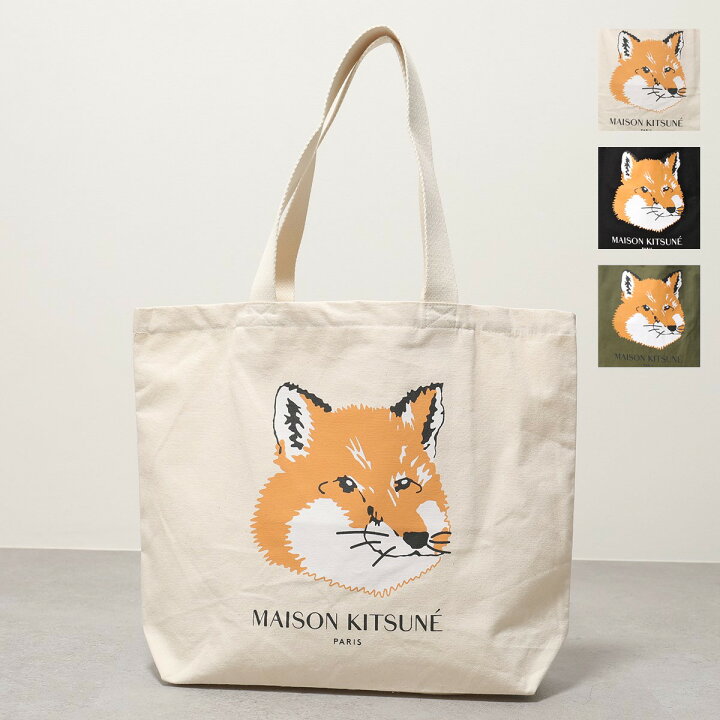 楽天市場】MAISON KITSUNE メゾンキツネ トートバッグ FOX HEAD TOTE 