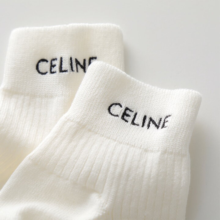 楽天市場】CELINE セリーヌ ソックス 2A39O961M.11PY レディース ロゴ 