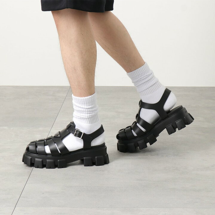 楽天市場】PRADA プラダ ラバー サンダル 2X3083 3LKK メンズ 