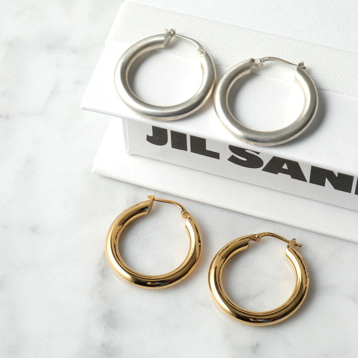 楽天市場】JIL SANDER ジルサンダー フープピアス CLASSIC EARRINGS 2  