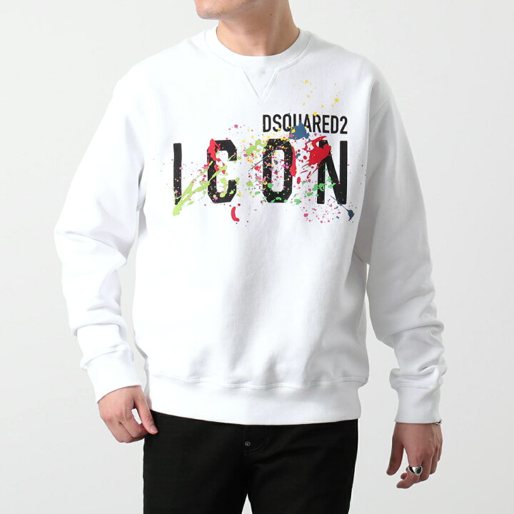 楽天市場】DSQUARED2 ディースクエアード トレーナー Icon Splatter  