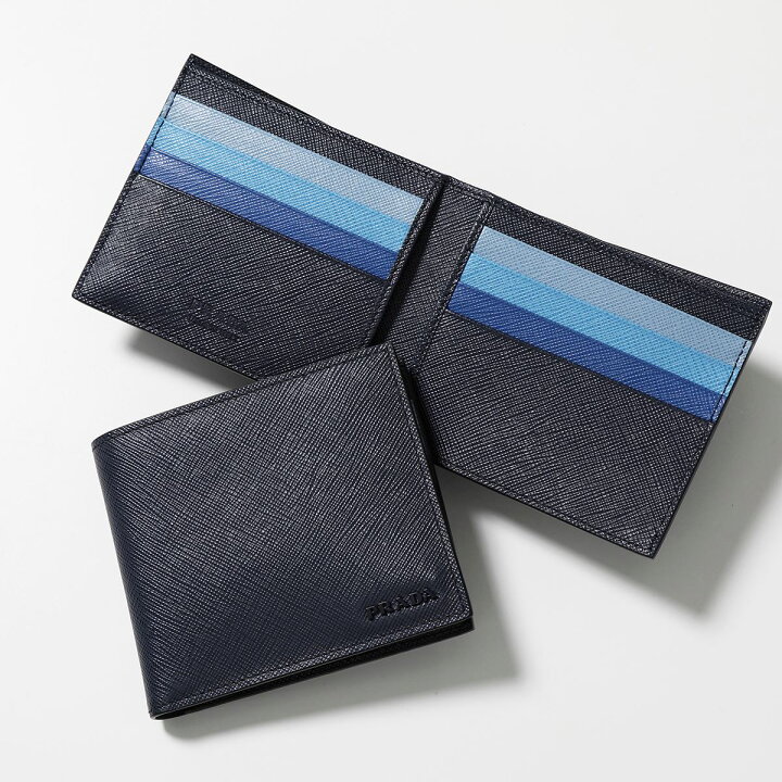 楽天市場】PRADA プラダ 二つ折り財布 2MO513 ZLP メンズ レザー 