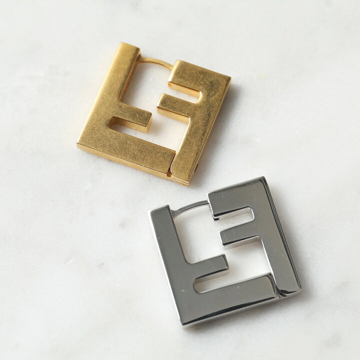 楽天市場】FENDI フェンディ ピアス 7AJ550 B08 メンズ FFロゴ 片耳  