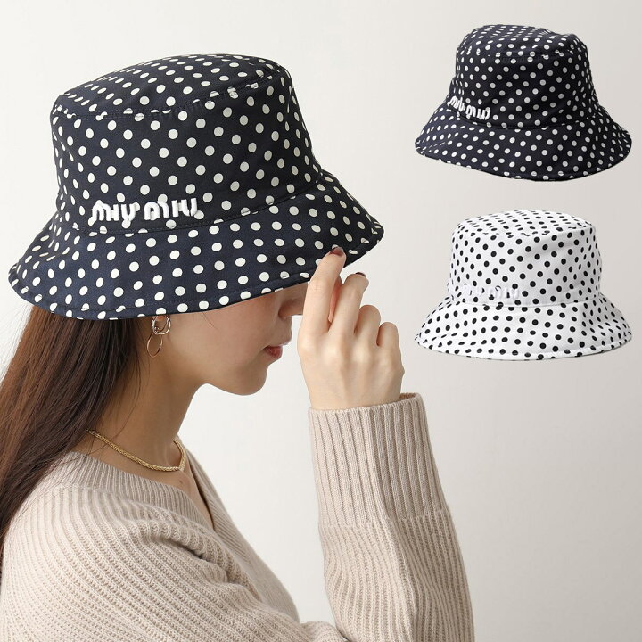 楽天市場】MIUMIU ミュウミュウ バケットハット 5HC196 2DPC  