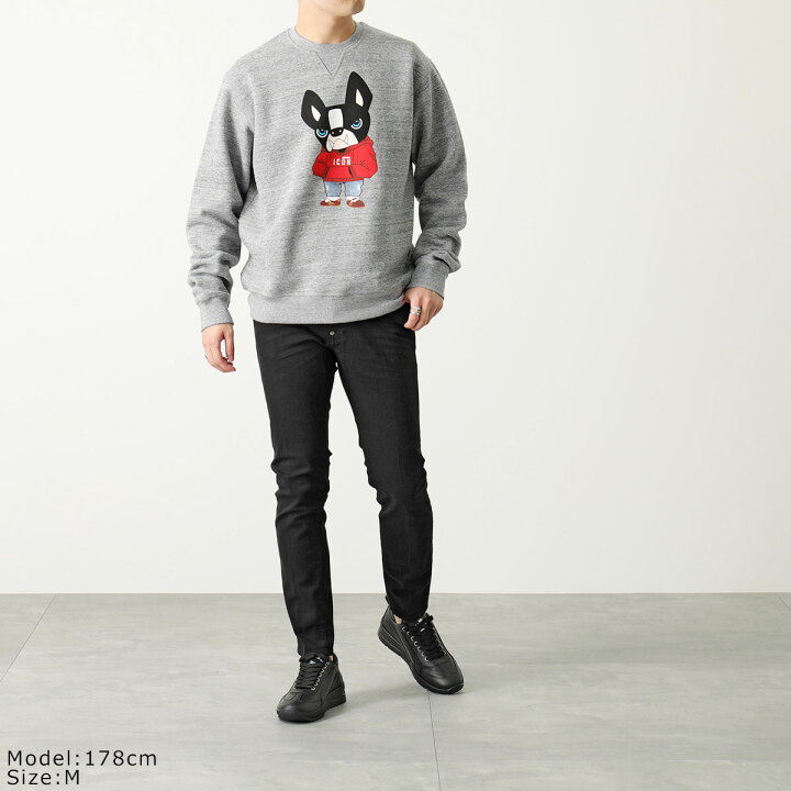 人気デザイン』ディースクエアード スウェットチロICON グレーS 