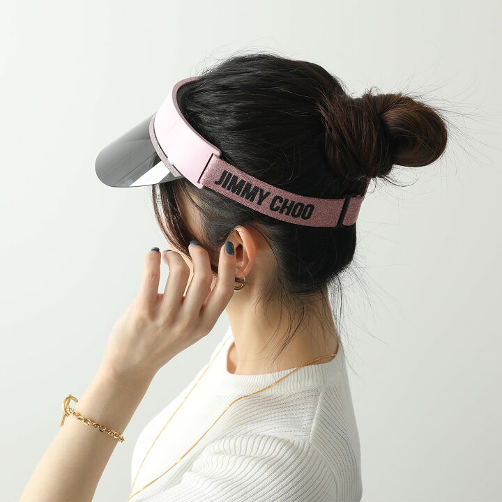 楽天市場】Jimmy Choo ジミーチュウ サンバイザー CALIX レディース  