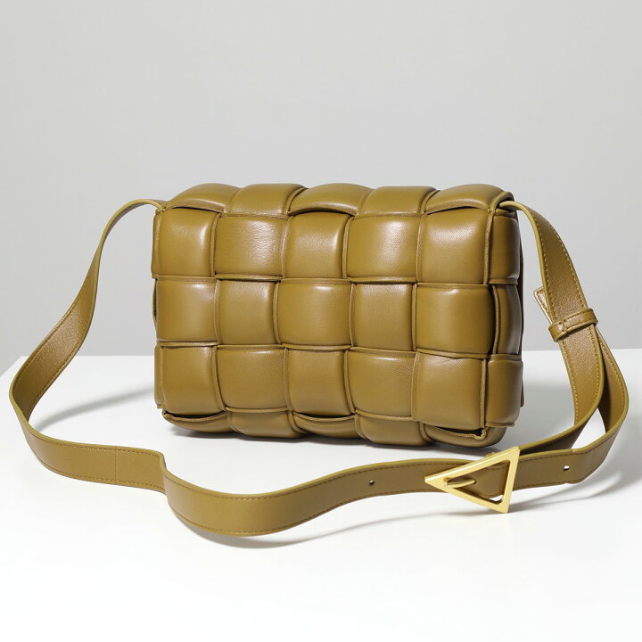 ボッテガヴェネタ BOTTEGA VENETA レザーショルダーバッグ 茶色 
